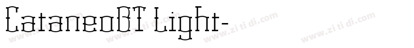 CataneoBT Light字体转换